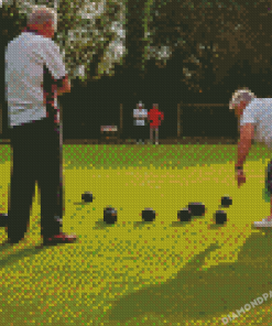 Crown Green Bowls Players Diamond Paintings
