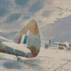 De Icing Aircraft By Eric Ravilious Diamond Paintings