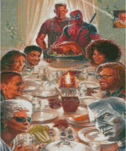 Deadpool 2 Thanksgiving Diamond Paintings