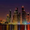 Downtown Dubai At Night Diamond Paintings