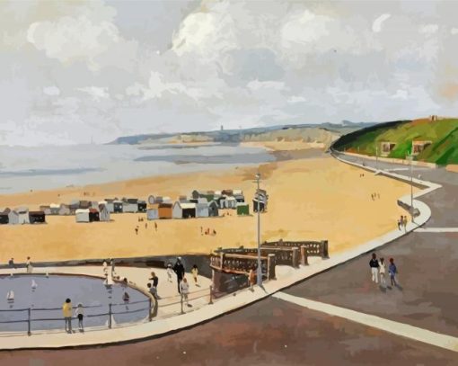 Foreshore At Gorleston Norfolk By Campbell Archibald Mellon Diamond Paintings