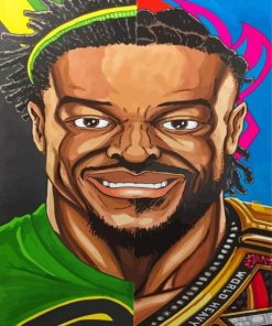 Ghanaian Wrestler Kofi Kingston Diamond Paintings