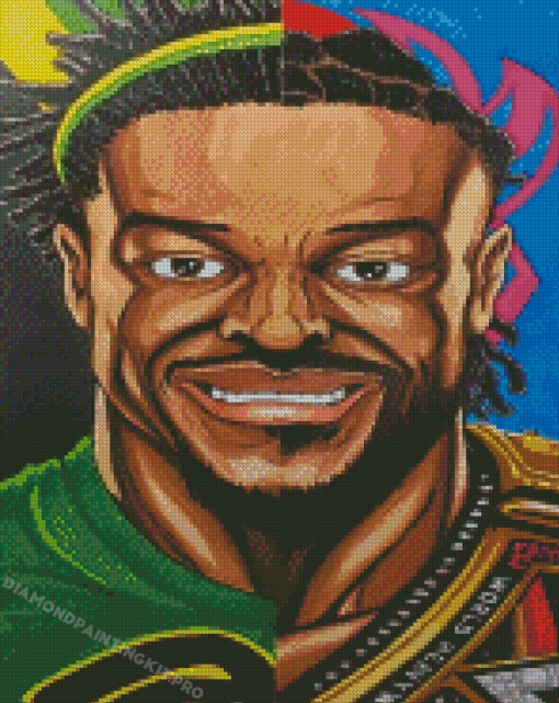 Ghanaian Wrestler Kofi Kingston Diamond Paintings