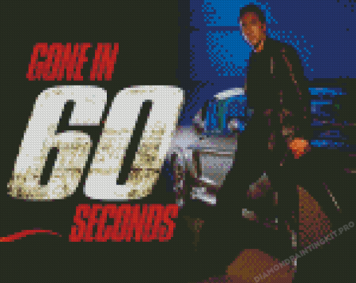 Gone In 60 Seconds Movie Poster Diamond Paintings