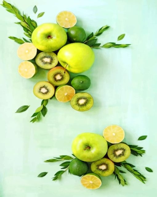 Green Fruits Diamond Paintings