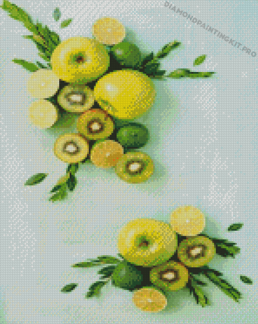 Green Fruits Diamond Paintings