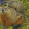 Groundhogs Diamond Paintings