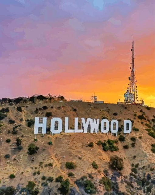 Hollywood Sign California Diamond Paintings