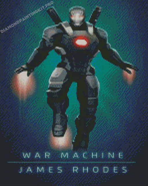 James Rhodes War Machine Marvel Diamond Paintings