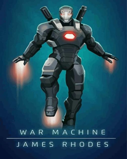 James Rhodes War Machine Marvel Diamond Paintings