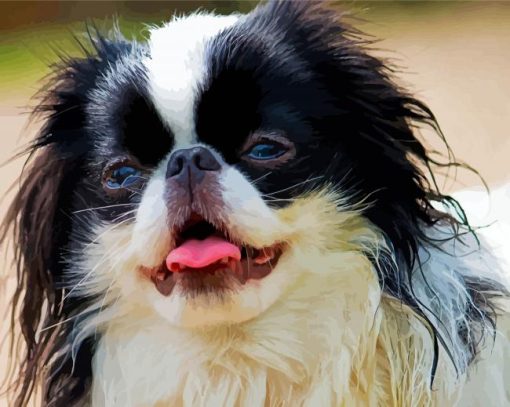 Japanese Chin Dog Diamond Paintings