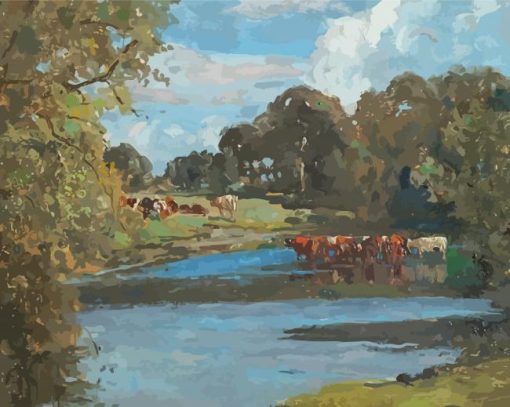 Late September Hopton About 12 Noon By Campbell Archibald Mellon Diamond Paintings