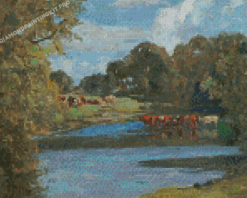 Late September Hopton About 12 Noon By Campbell Archibald Mellon Diamond Paintings