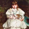 Little Girl With Rabbit Diamond Paintings