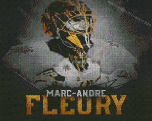 Marc Andre Fleury Ice Hockey Goaltender Poster Diamond Paintings