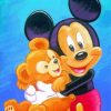 Mickey And His Bear Diamond Paintings