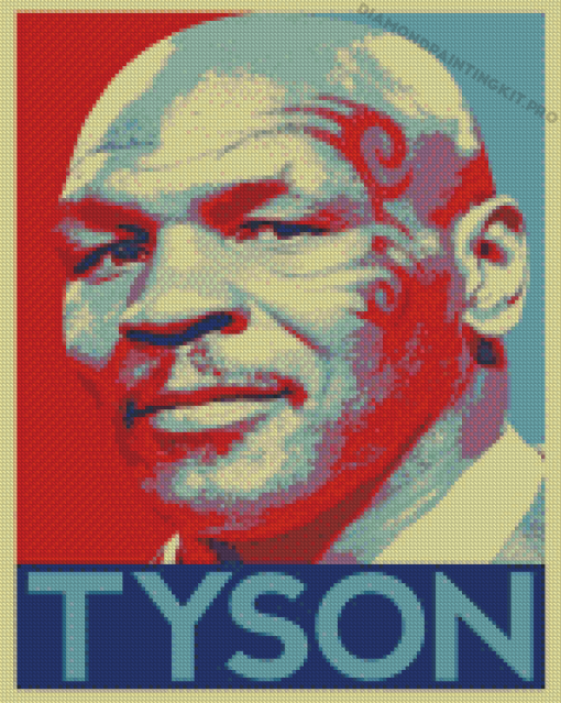 Mike Tyson Illustration Poster Diamond Paintings