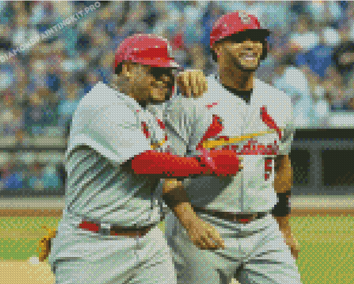 Molina And Pujols St Louis Cardinals Diamond Paintings