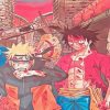 Naruto And Luffy Anime Diamond Paintings