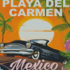 Playa Del Carmen Mexico Poster Art Diamond Paintings