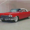 Red Cadillac 1959 Diamond Paintings