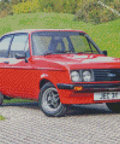 Red Escort RS 2000 Ford Diamond Paintings