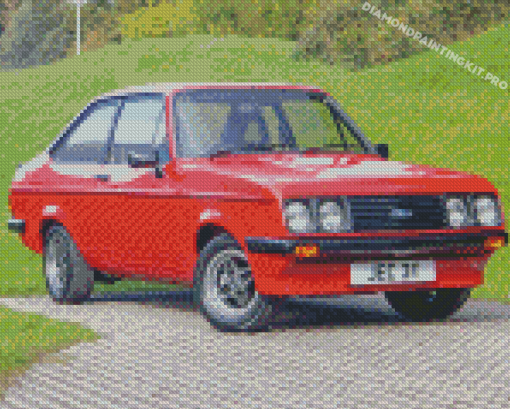 Red Escort RS 2000 Ford Diamond Paintings