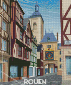 Rouen France Poster Diamond Paintings