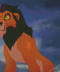 Scar The Lion King Cartoon Diamond Paintings
