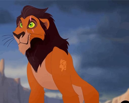 Scar The Lion King Cartoon Diamond Paintings