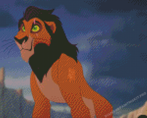 Scar The Lion King Cartoon Diamond Paintings