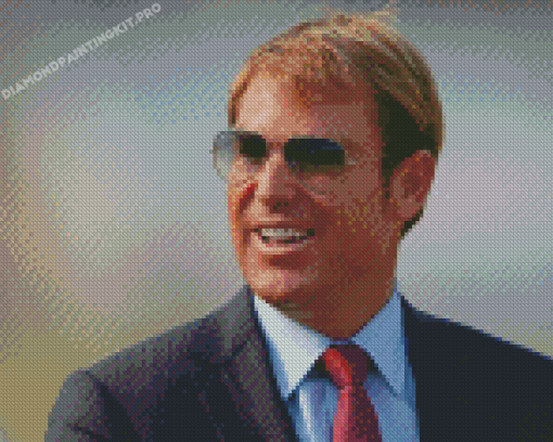 Shane Warne Wearing Sunglasses Diamond Paintings