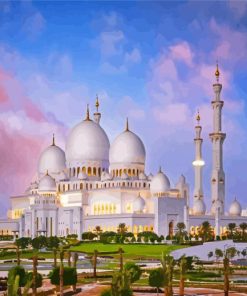 Sheikh Zayed Grand Mosque Abu Dhabi UAE Diamond Paintings