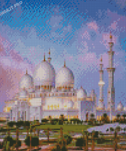 Sheikh Zayed Grand Mosque Abu Dhabi UAE Diamond Paintings