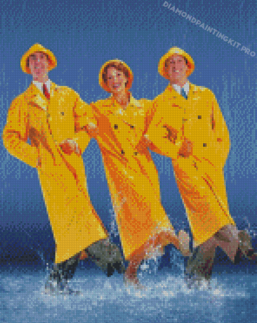 Singing In The Rain Characters Diamond Paintings