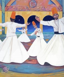 Sufi Whirling Dervishes Diamond Paintings