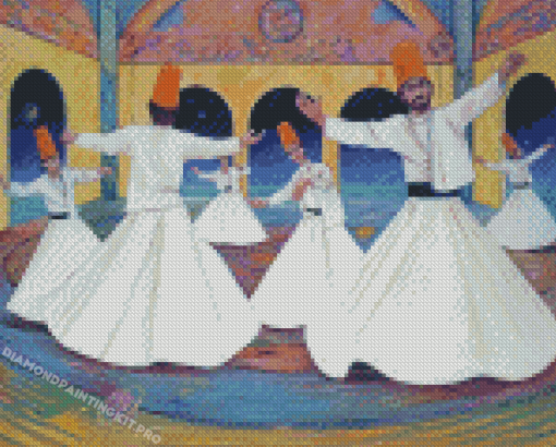 Sufi Whirling Dervishes Diamond Paintings