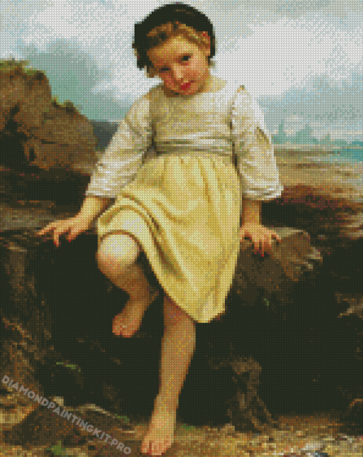 Sur Le Rocher William Bouguereau Diamond Paintings