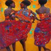 The African Dancing Girls Diamond Paintings