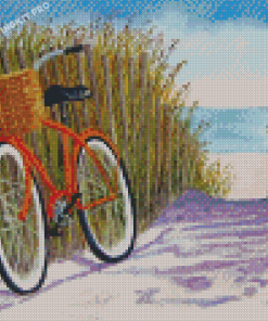 The Beach Bike Diamond Paintings