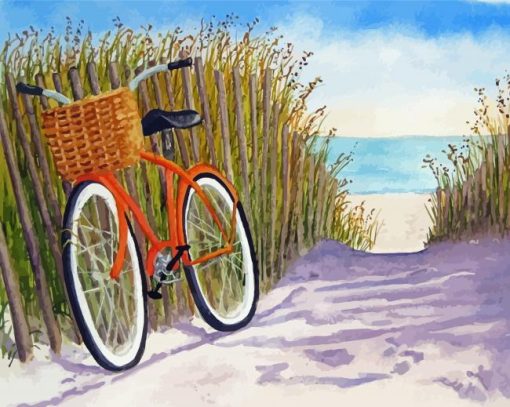 The Beach Bike Diamond Paintings