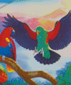 The Eclectus Parrots Diamond Paintings