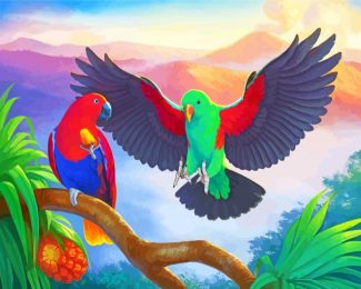 The Eclectus Parrots Diamond Paintings