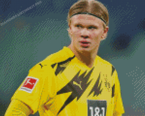 The Player Erling Haaland Diamond Paintings