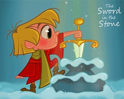 The Sword In The Stone Little Arthur Diamond Paintings