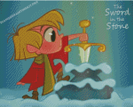 The Sword In The Stone Little Arthur Diamond Paintings