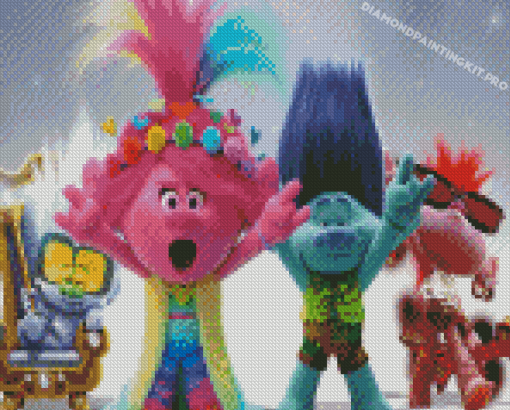 Trolls World Tour Film Diamond Paintings