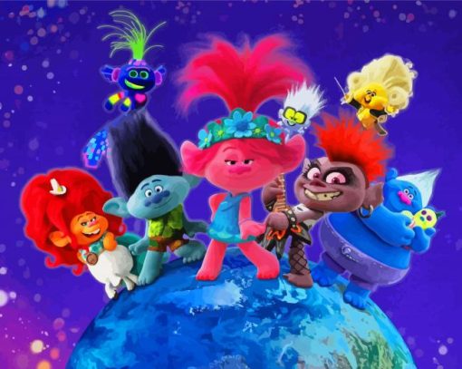 Trolls World Tour Movie Diamond Paintings