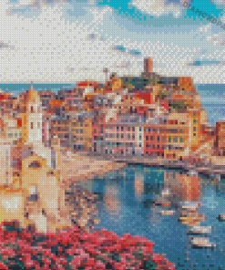 Vernazza Beach Side Diamond Paintings