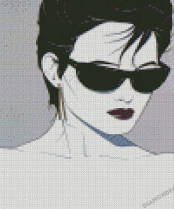 Woman With Glasses By Patrick Nagel Diamond Paintings